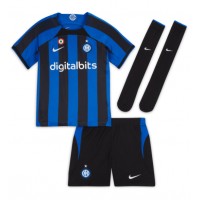 Inter Milan Romelu Lukaku #90 Fotballklær Hjemmedraktsett Barn 2022-23 Kortermet (+ korte bukser)